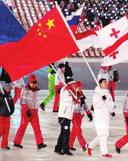 冬奥会闭幕式中国旗手